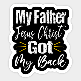 Gods Got My Back Sticker